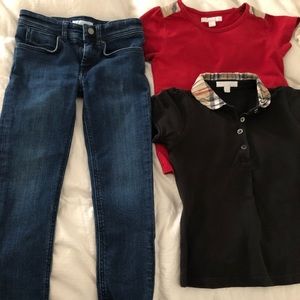 Burberry Jeans + Burberry Polo + Burberry Tee